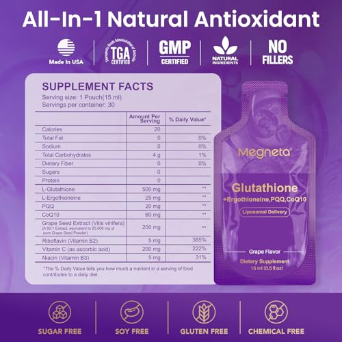 Vitamina C y glutatión combinados