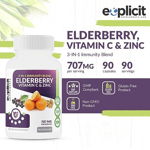 Vitamina C y zinc para salud