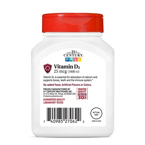 vitamina D 21st Century mejora la absorción de calcio