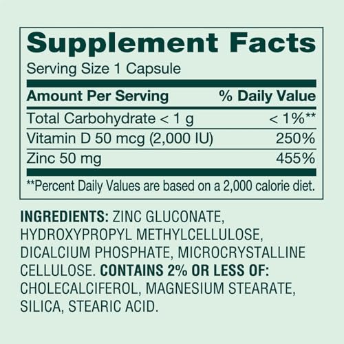 vitamina D y zinc juntos
