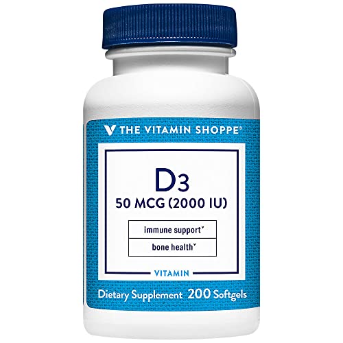 Vitamina D3 2000 IU para huesos fuertes
