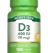 Vitamina D3 400 UI para huesos fuertes