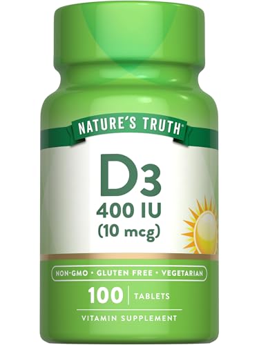 Vitamina D3 400 UI para huesos fuertes