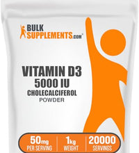 Vitamina D3 5000 IU BulkSupplements