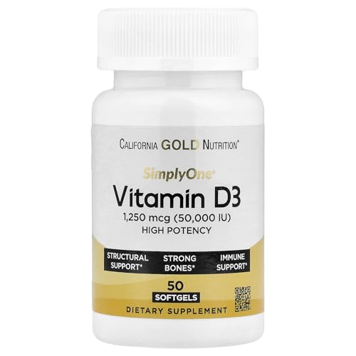 Vitamina D3 alta potencia 50000 UI