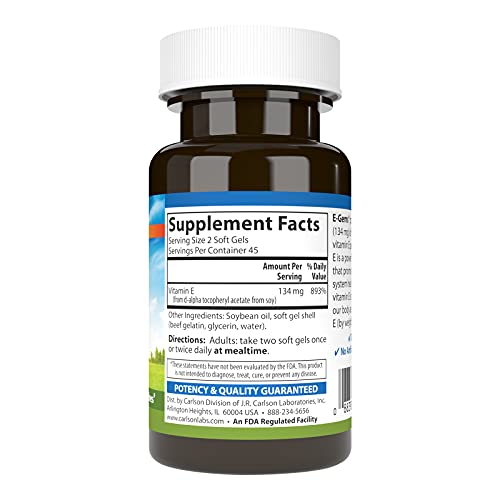 Vitamina E 200 IU 90 cápsulas