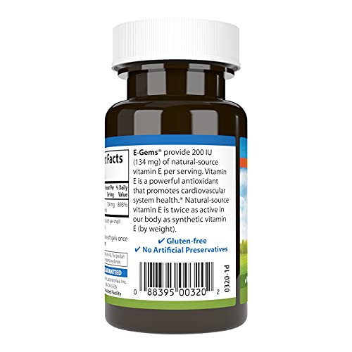 Vitamina E cápsulas blandas 200 IU