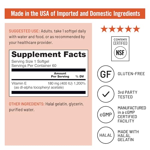 Vitamina E libre de lácteos y soja