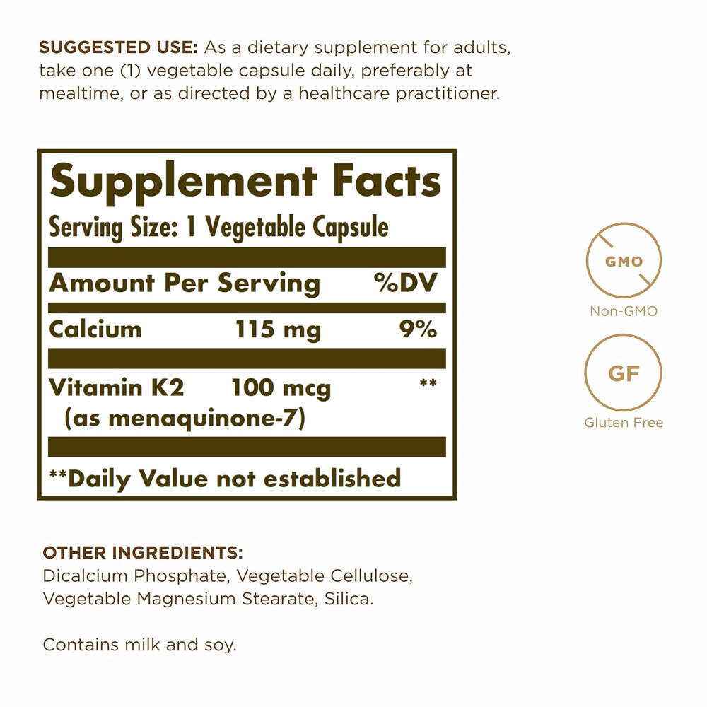 Vitamina K2 MK-7 Solgar