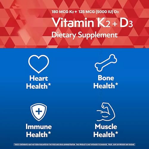 Vitamina K2 y D3 para bienestar