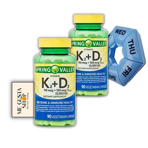 Vitamina K2 y D3 para huesos fuertes