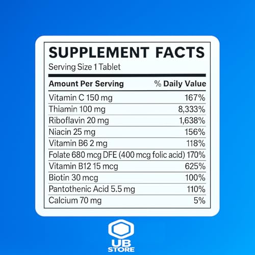 Vitaminas B para metabolismo saludable