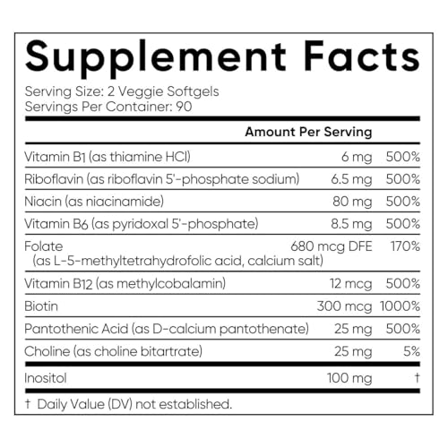 Vitaminas B veganas sin gluten para salud