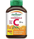 vitaminas C masticables Jamieson sabor naranja