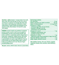 vitaminas de zinc Jamieson para sistema inmunológico