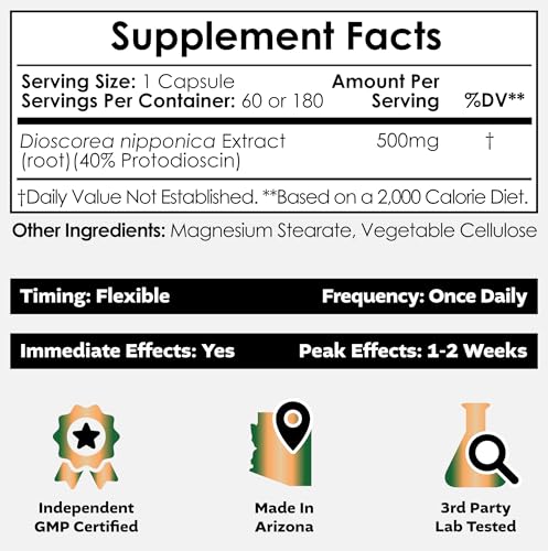 Vitaminas Dioscorea Nipponica 400 mg