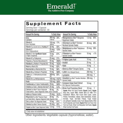 vitaminas EMERALD LABS 30 cápsulas