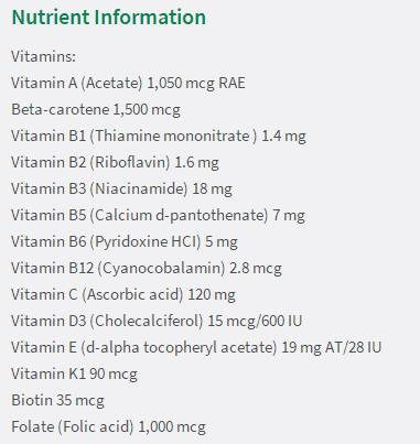 vitaminas esenciales para el embarazo saludable