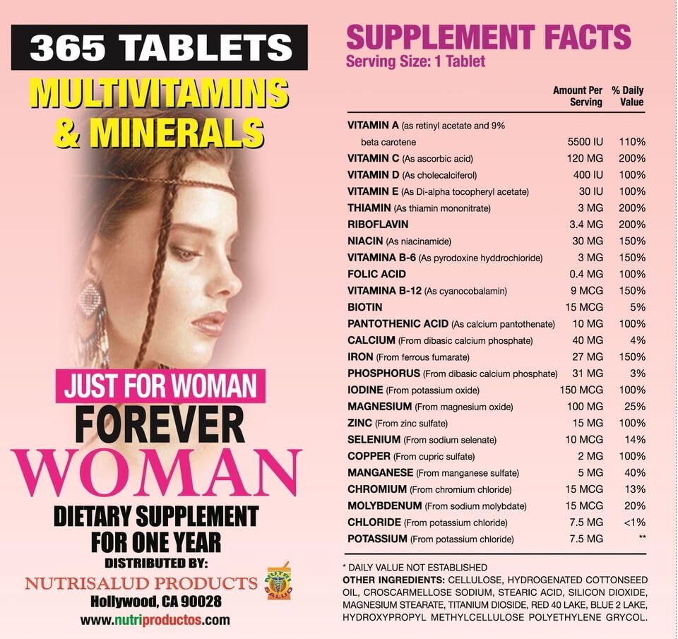 vitaminas esenciales para la mujer