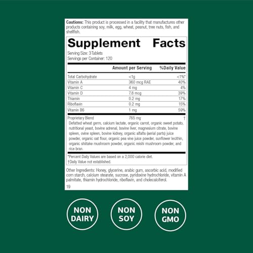 Vitaminas esenciales sin lácteos ni soja