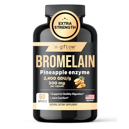 Vitaminas Gflow bromelina para digestión