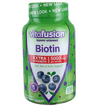 vitaminas gummy de biotina sabor berry