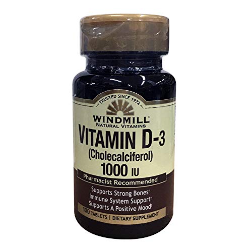 vitaminas naturales Windmill vitamina D-3 beneficios para la salud