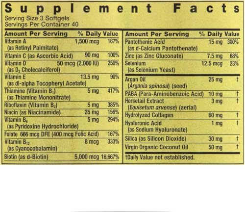 vitaminas para piel y uñas