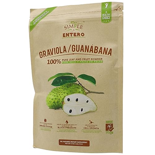 Vitaminas y minerales de guanábana pura