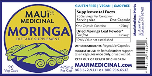 vitaminas y minerales de moringa