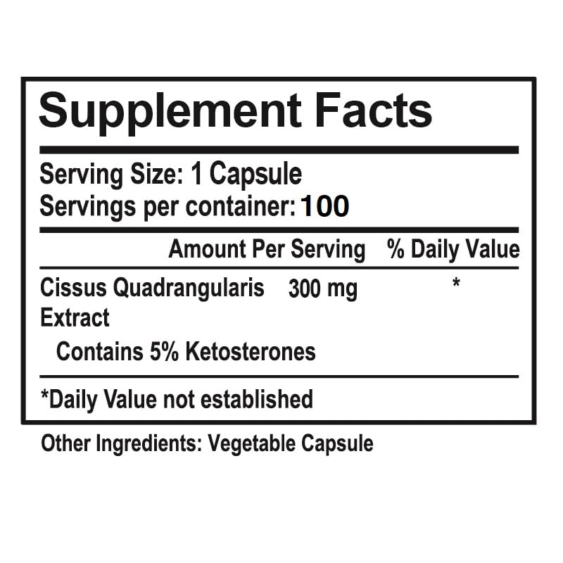 vitaminas y minerales en extracto de cissus
