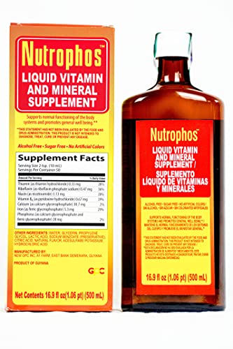 vitaminas y minerales en formato líquido