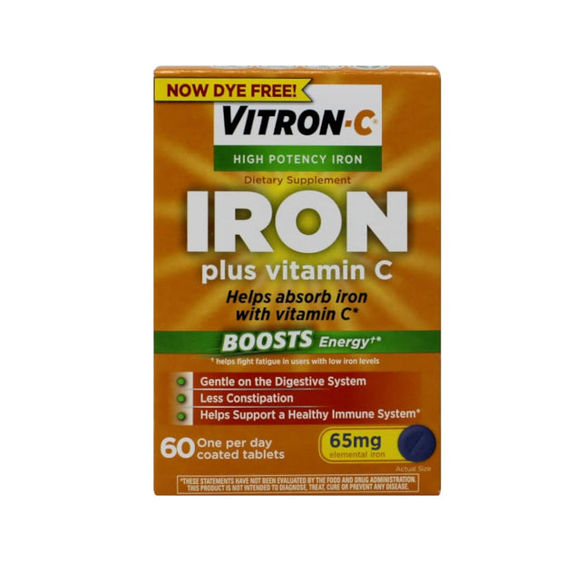 Vitron-C suplemento de hierro 65 mg