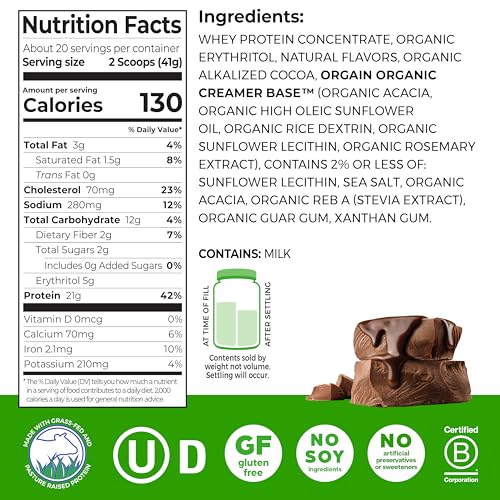 whey de pastoreo con 21g de proteína
