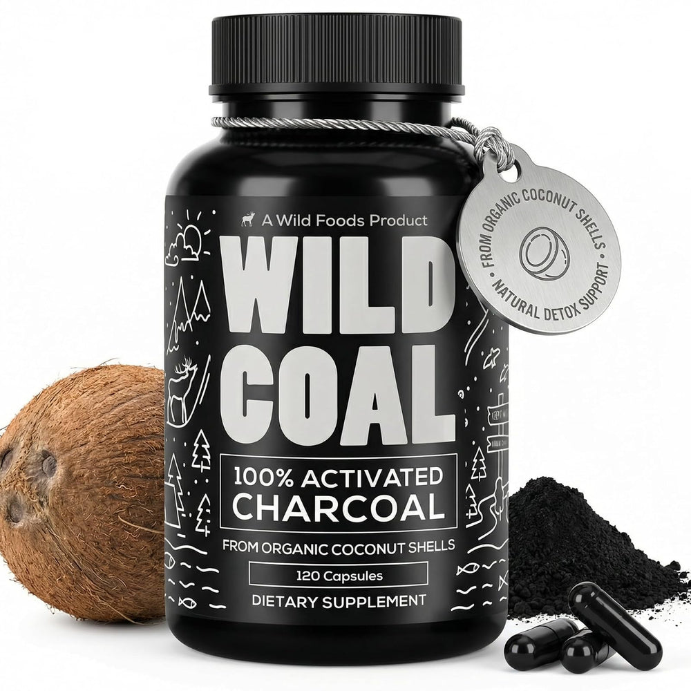 Wild Foods carbón activado 60 cápsulas