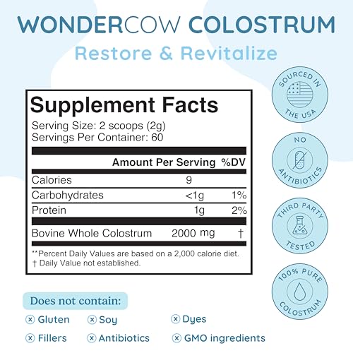 WONDERCOW calostro puro para salud