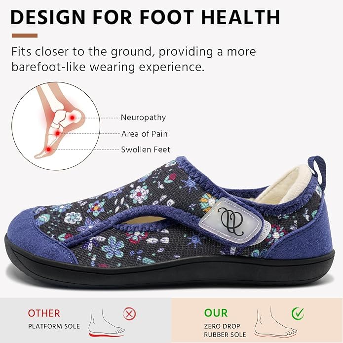 zapatillas anchas para edema y neuropatía