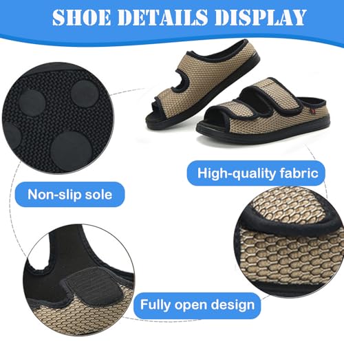 Zapatillas extra anchas para pies hinchados