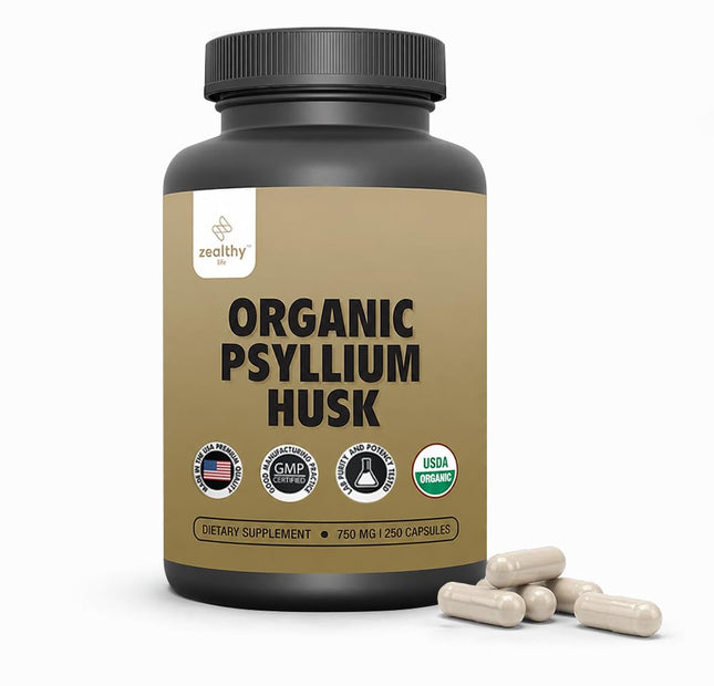 Zealthy Life cáscara de psyllium 750 mg