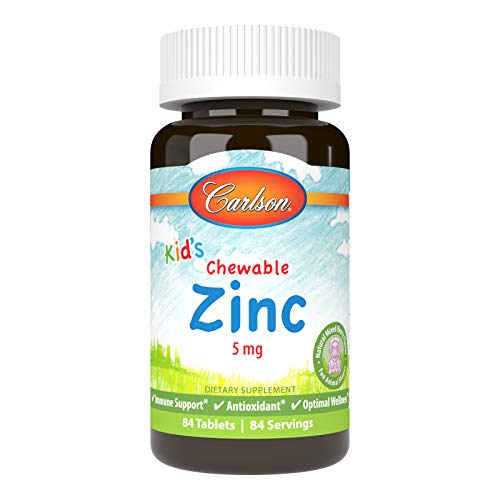 zinc masticable para niños sabor frutos rojos
