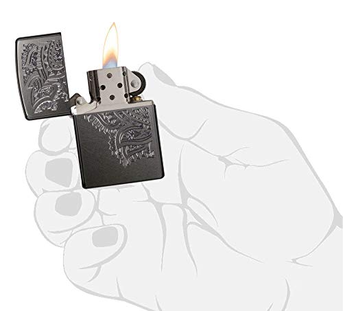 zippo con diseño de flores colorido
