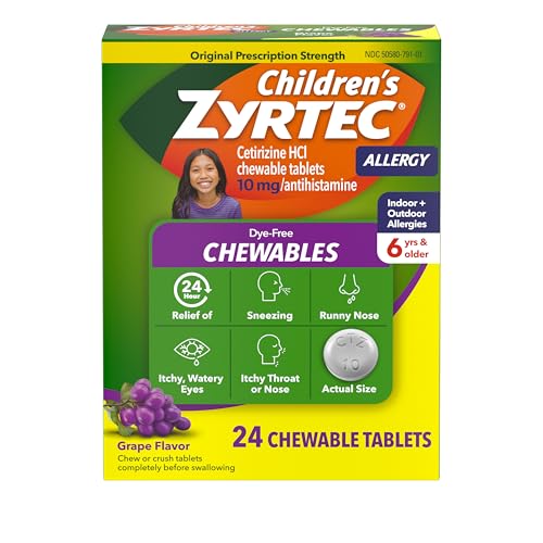 Zyrtec niños alivio rápido alergias